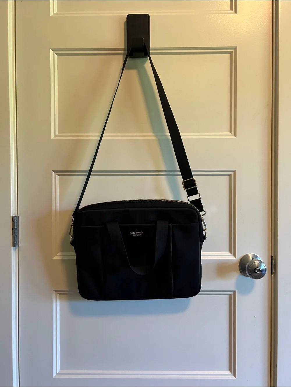 kate spade Black Nylon Laptop Briefcase with Shoulder Strap